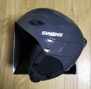 SWANS スワンズ (スノーボード・スキー)ヘルメット　ガンメタリック(グレー) Mサイズ　H−45R GMR