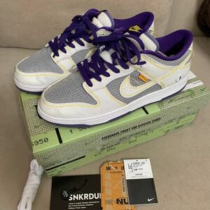 値引き不可　UNION × Nike Dunk Low "Court Purple"ユニオン　ナイキ　ユニオン　パープル　