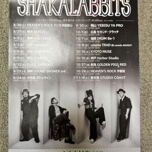 シャカラビッツ SHAKALABBITS 旧体制最後のツアーフライヤー