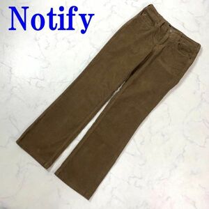 Notify ノティファイ コットンコーデュロイパンツブラウンカジュアル ストレッチ有 27 C8613