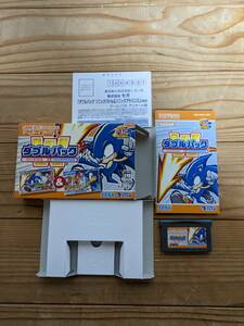 レア！　GBA ソフト　セガ　SEGA ダブルパック　ソニックバトル＆ソニックアドバンス　箱　取説あり　美品　ゲームボーイアドバンス　希少