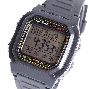 【新品・箱なし】カシオ CASIO 腕時計 メンズ レディース W-800HG-9A クォーツ ブラック