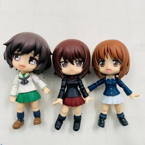 難あり中古品 コトブキヤ Co-poche キューポッシュ ガールズ＆パンツァー 西住みほ 西住まほ 秋山優花里 3種セット