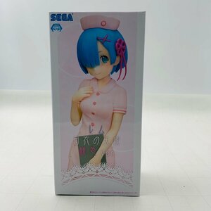 新品未開封 セガ プレミアムフィギュア Re:ゼロから始める異世界生活 レム 白衣の天使 桃色ver.