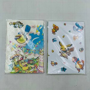 新品未開封 ポケモン不思議のダンジョン 救助隊DX 特典 布ポスター A5ノート セット