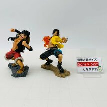 中古品 一番くじ ワンピース メモリアルログ A賞 ラストワン賞 BATTLEフィギュア ルフィ エース 2種セット_画像2