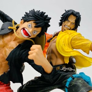 中古品 一番くじ ワンピース メモリアルログ A賞 ラストワン賞 BATTLEフィギュア ルフィ エース 2種セット