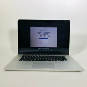 ジャンク MacBook Pro Retina 15インチ (Mid 2012) Core i7 2.7GHz/16GB/SSD 768GB MC976J/A