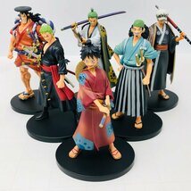 中古品 DXF ワンピース THE GRANDLINE MEN ワノ国 ルフィ太郎 ゾロ十郎 ゾロ ウソ八 おでん ロー 6種セット_画像1