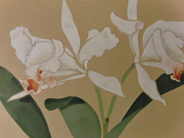 Okumura Dogyu, Orchidée, Tiré d'un livre d'art encadré rare et luxueux en édition limitée, Nouveau cadre inclus, Maître, Phototypie, Peintre célèbre, intérieur, Peinture, Peinture à l'huile, Nature, Peinture de paysage