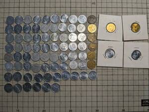 韓国 旧1ウォン硬貨 80枚 総重量76g 大韓民国古銭 おまとめ 大量 外国 コイン