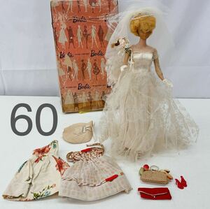 1AA60 激レア ビンテージ バービー人形 Barbie レトロ 当時物 1900年代 日本製 ホワイトドレス ワンピース箱付 972 teen age fashion model