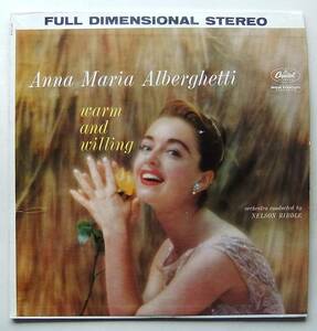 ◆ ANNA MARIA ALBERGHETTI (NELSON RIDDLE Orch) / Warm and Willing ◆ Capitol ST1379 (color) ◆ W