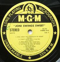 ◆ JONI JAMES / Joni Swings Sweet ◆ MGM E3772 (yellow:dg) ◆ Q_画像4