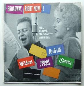 ◆ MEL TORME & MARGARET WHITING / Broadway, Right Now! ◆ Verve MG VS-62146 (VRI:dg) ◆