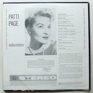◆ PATTI PAGE / Indiscretion ◆ Nercury SR 60059 (black:dg) ◆の画像2