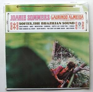 ◆ JOANIE SOMMERS with LAURINDO ALMEIDA / Softly, The Brazilian Sound ◆ Warner Bros. WS 1575 (gold) ◆ W