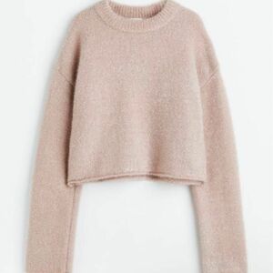 ラメニット　スパンコール　グリッター　ZARA　ピンクニット　H&M セーター　グレイル　カーディガン　春　桜　ピンクコーデ