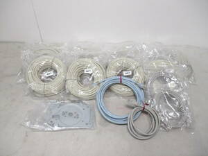 ★【動作未確認】メーカー不明 PoEケーブルなど 14点セット 100FT 60FT Power over Ethernet LANケーブル 監視カメラ 防犯カメラ(4-2-14)