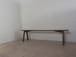 K9953a. フランス アンティーク ベンチ 長椅子 / チェア ヴィンテージ レトロ 木製 一枚板 店舗什器 展示台 古家具 古道具 木工 輸入 時代