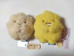 ☆未使用！すみっコぐらし てのりぬいぐるみ☆ぽっぷこーん キャラメル味☆2個セット☆送料200円 ふわふわポップコーンぬいぐるみ 映画館