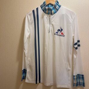 新品★ホワイト★lecoqsporortif★ルコックスポルティフ★ポロシャツ★ゴルフウェア★ユニセックス★L