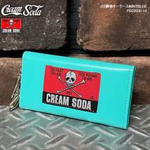 CREAM SODA クリームソーダ　キーケース　PD23GS-14　ミントブルー　レザーキーケース　ピンクドラゴン　ロックンロール ロカビリー_画像1