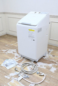 HM12 超美品 HITACHI 日立 洗濯乾燥機 BW-DX100F(W) ビートウォッシュ 2020年製 洗濯10.0kg 乾燥5.5kg ホワイト 液体洗剤 柔軟剤 自動投入
