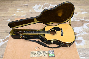 HM28 ヤマハ YAMAHA FG12-301B アコースティックギター アコギ 12弦 弦楽器 ハードケース付き