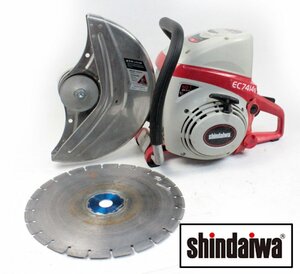 [動作OK] 新ダイワ shindaiwa エンジンカッター コンクリートカッター EC7414S やまびこ 切断 切断機 工具 2021年製