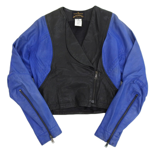 VIVIENNE WESTWOOD Vivienne Westwood Anne Glo mania Rav jacket outer lady's all leather black blue 40