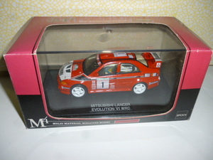  Epo k#MTECH M Tec M4#1/43# Mitsubishi Lancer Evolution VI WRC Lancer Evolution 6 red 1999 New Zealand Rally # minicar car 