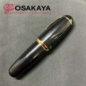 中古 TOMBOW ZOOM 828fp 万年筆 ジャンク 筆記未確認 ブラック ゴールド トンボ ズーム ペン 筆記用具 持ち運び 太軸 黒の画像3