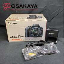 中古 ジャンク canon EOS Kiss F KISSF-LKIT 通電確認済 動作確認未 ブラック キャノン キス デジタル一眼レフカメラ 簡単 キレイ 写真_画像8