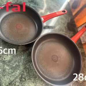 ティファール T-fal インジニオ　フライパン 2点 ルビーレッド IH