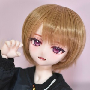 【みみずく】DDH-10 カスタムヘッド ソフビ盛り セミホワイト肌＋おまけアイ ※難あり MDD