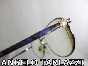 X4A037■本物■ アンジェロ タルラッチ ANGELO TARLAZZI グレー系&ゴールド色デザイン メガネ 眼鏡 メガネフレーム