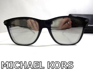X4A070■本物■ マイケルコース MICHAEL KORS ブラック×ミラーデザイン サングラス メガネ 眼鏡 メガネフレーム 専用ケース付き