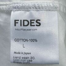 日本製 FIDES フィデス BAND COLLAR SHIRT ピンオックス コットン バンドカラー ワイドシルエット シャツ size.L ホワイト 無地_画像7