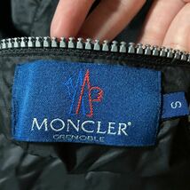 希少 初期 MONCLER GRENOBLE モンクレール グルノーブル ポリエステル フリース リバーシブル アノラック ジャケット size.S ブラック 90's_画像7