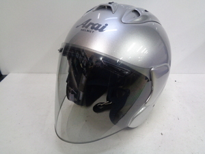 Mサイズ★Arai アライ SZ-RAM3 SZ-Ram3 ジェットヘルメット アルミナシルバー★2007年製造