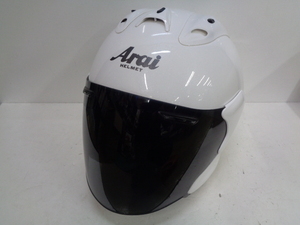 XLサイズ★Arai アライ MZ ジェットヘルメット グラスホワイト★2010年製造