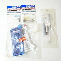 イ08【80】1円～ タミヤ RC ラジコン F103用 パーツ 他 まとめ / タイヤ ホイール リヤーウイング ギア フロントサス など_画像6