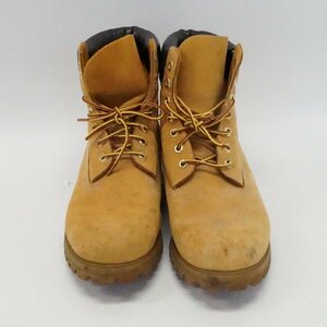 中古 ティンバーランド Timberland ヌバック イエロー ブーツ 10061 10W 28.0㎝