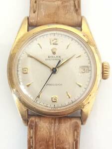 K 【ROLEX】ロレックス オイスターデイト プレシジョン 6066 81番 MT 手巻き 稼働可動 アナログ OYSTERDATE PRECISION