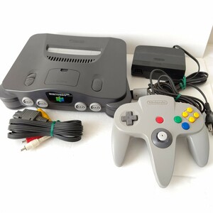 Nintendo64 Black Grey Nintendo Game Machine Nintendo N64