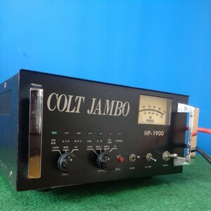 コロナ電業製COLT JUMBO　HP-1900 吉野製作所様整備品　終段2510×4発　中押しモトローラMRF422×1発　内部ファン新品　保護回路付　CB無線