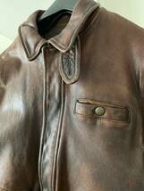 Varde77 レザージャケット size2 (M) GA-12 VINTAGE LEATHER JACKET ビンテージ_画像2