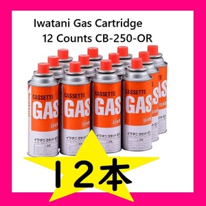 【最安値】 コストコ イワタニ　ガスボンベ 12本入り CB-250-OR 普段使いや災害対策、キャンプ、備蓄用に