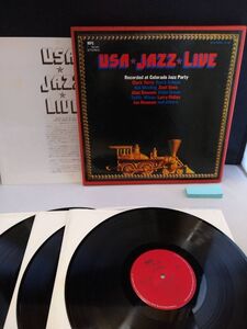 J4982 LP レコード　【USA JAZZ LIVE　コロラド・ジャズ・パーティー MPS SLS-5093~5LP３枚組み】